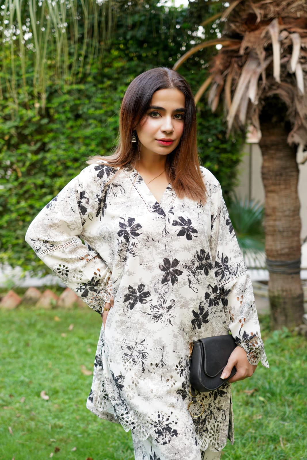 Noir Bloom Floral Co-ord Set