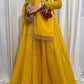 Sunshine Yellow Embroidered Lawn Suit