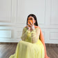 Pastel Yellow & Peach Festive Maxi