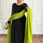 Black & Lime Green Festive Ensemble