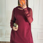 Maroon Chiffon Gharara Suit