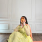 Pastel Yellow & Peach Festive Maxi