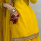 Sunshine Yellow Embroidered Lawn Suit