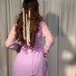 Lilac Silver-Touch Chiffon Sharara Set