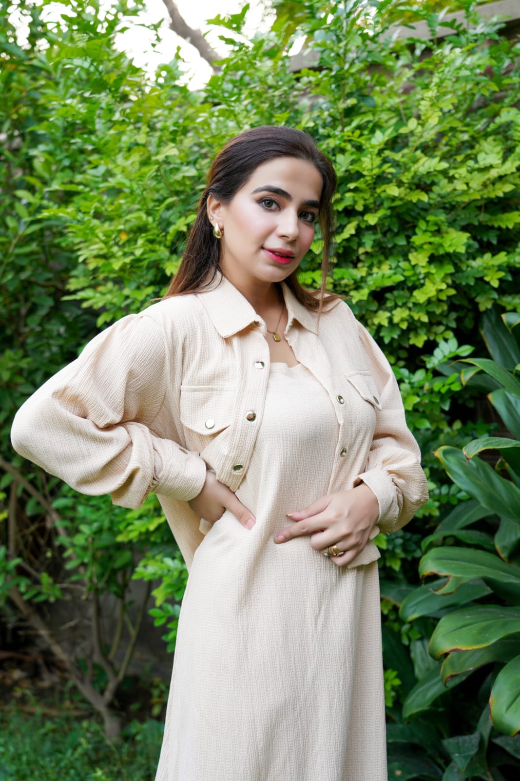 Maxy dress with Cropped Jacket