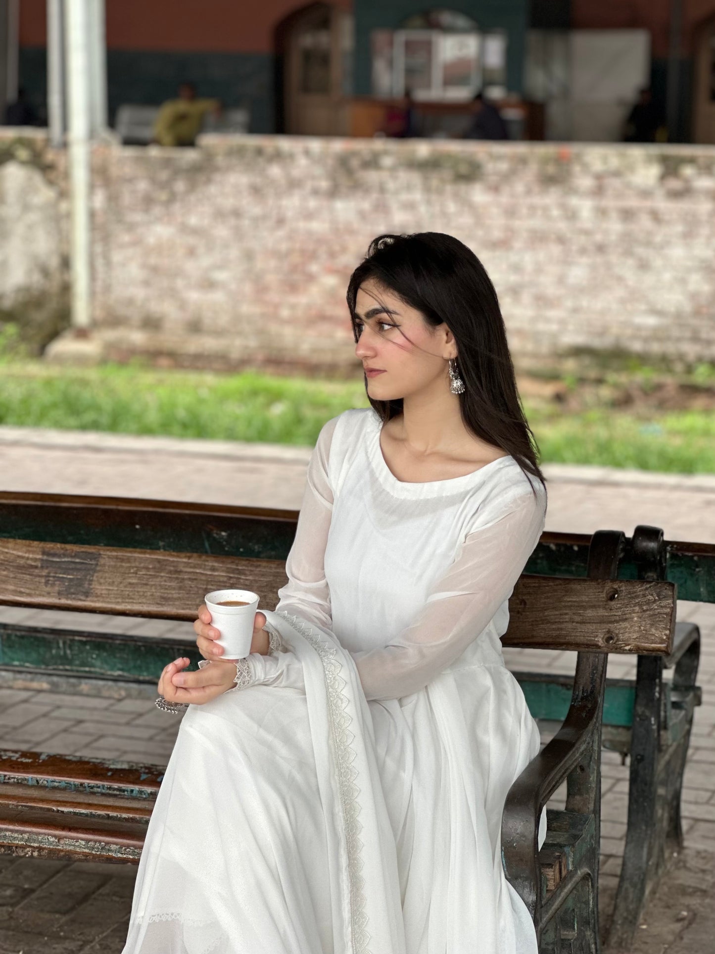 White Festive Maxi Dress